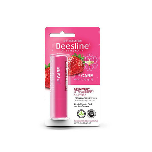 Beesline Lip Care Shimmery Strawberry 4 G - Beauty Bounty