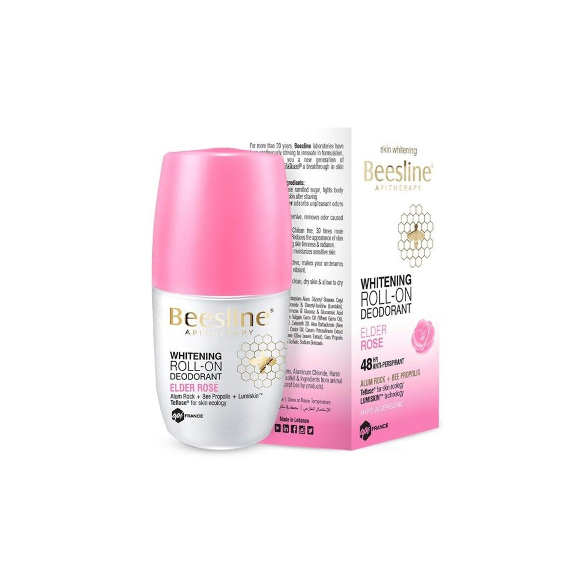 Beesline Whitening Roll On Deodorant - Elder Rose 50 ML - Beauty Bounty