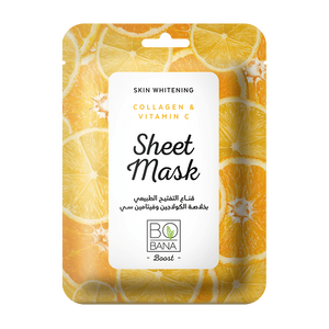 BOBANA SKIN WHITENING COLLAGEN & VITAMIN C SHEET MASK one sheet - Beauty Bounty