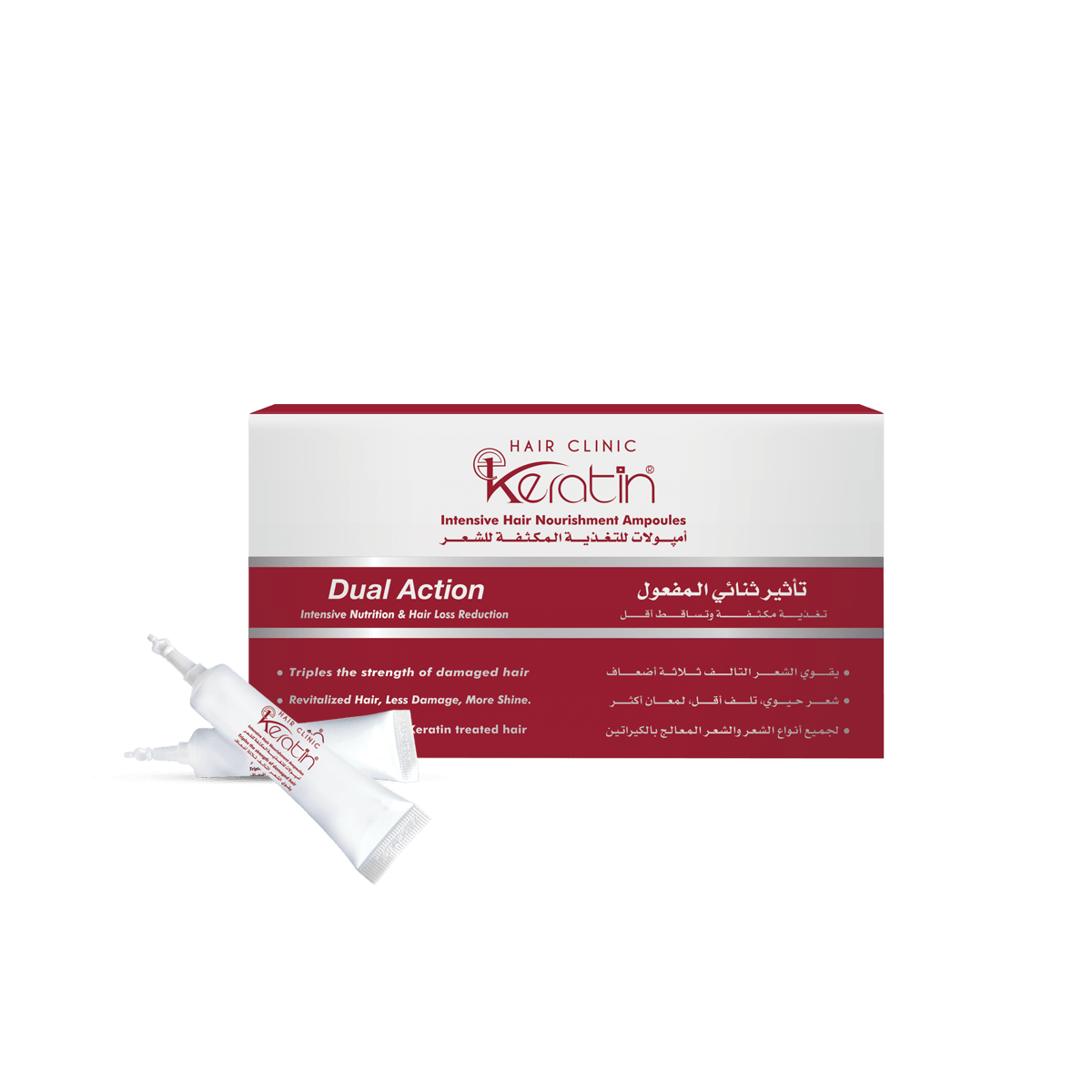 Eva Hair Clinic Keratin ampoules - (7 ampoules) - Beauty Bounty