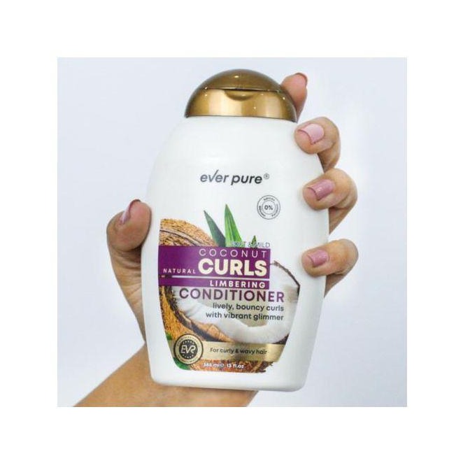 Ever Pure Coconut Curls Conditioner â€“ 385 Ml - Beauty Bounty