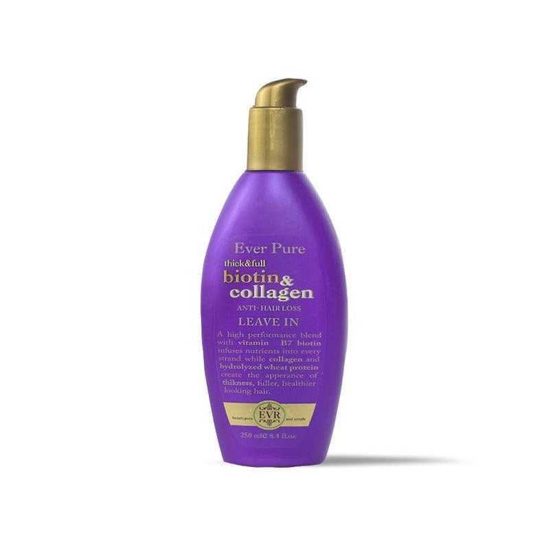 ever pure leave in cream - biotin & collagen - 250 ml - Beauty Bounty