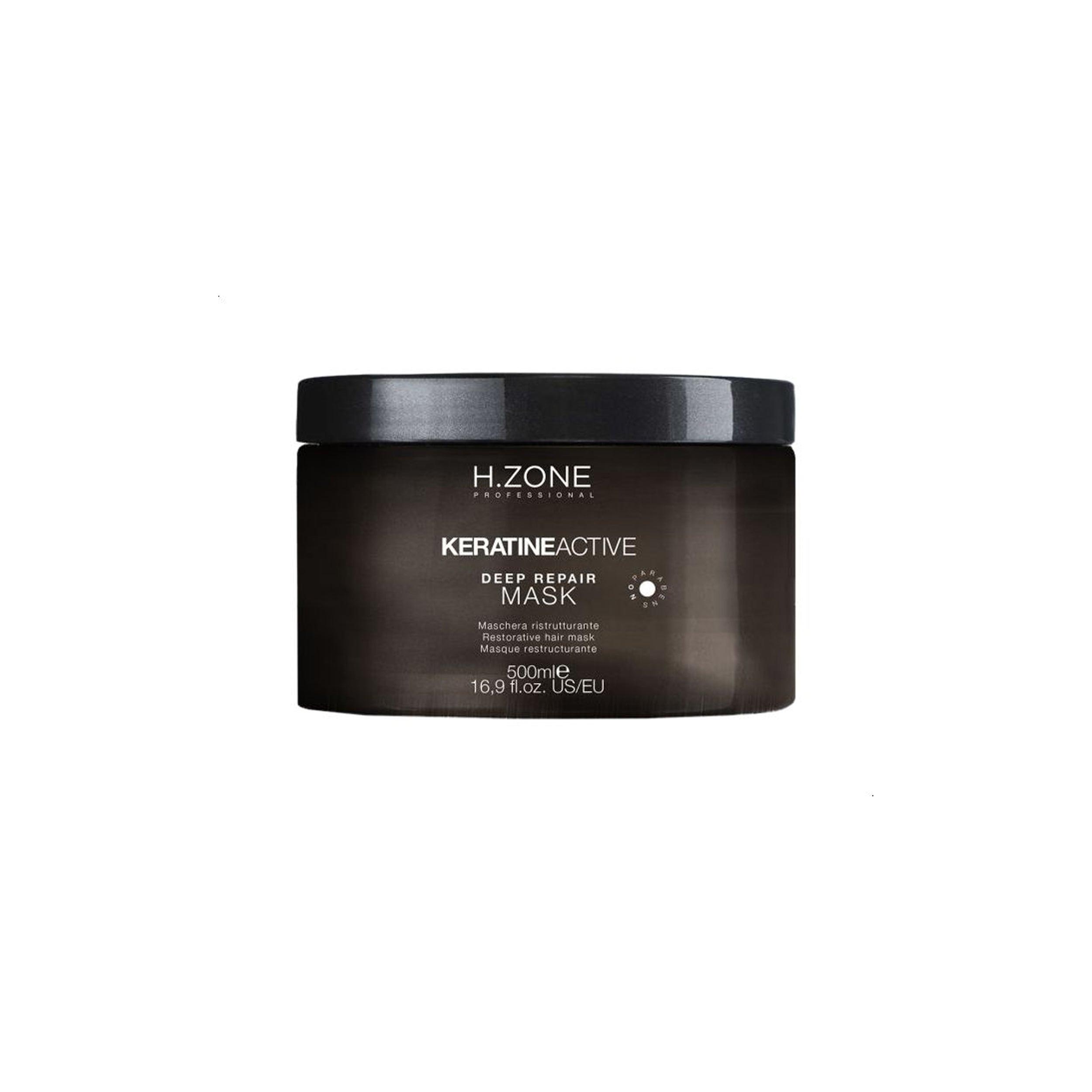 H Zone Deep repair mask keratin active 500 ml - Beauty Bounty