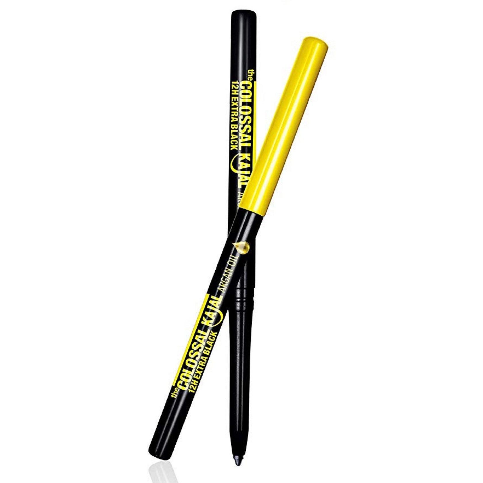 Maybelline New York Colossal Kajal Argan Oil Eye Liner - Extra Black - Beauty Bounty