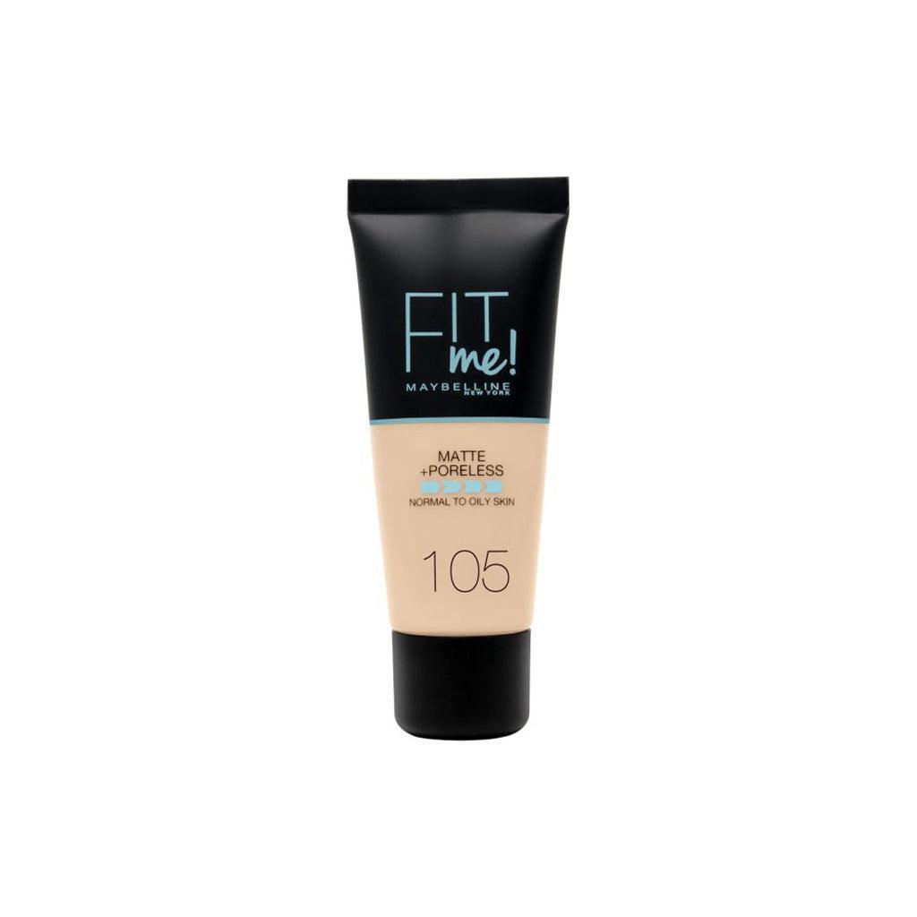 Maybelline NewYork Fit Me Matte & Poreless Foundation 105 Natural Ivory - Beauty Bounty