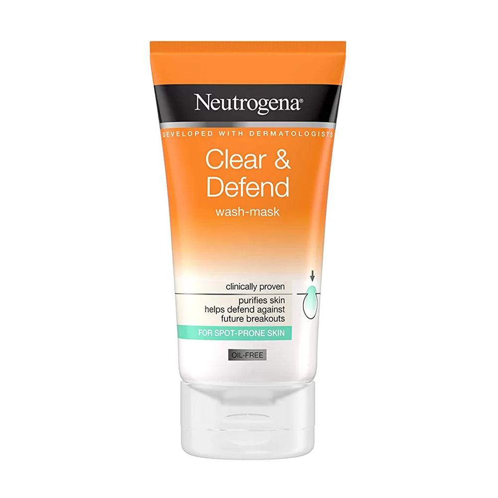 Neutrogena Clear & Defend 2 in 1 Wash Mask 150 Ml - Beauty Bounty