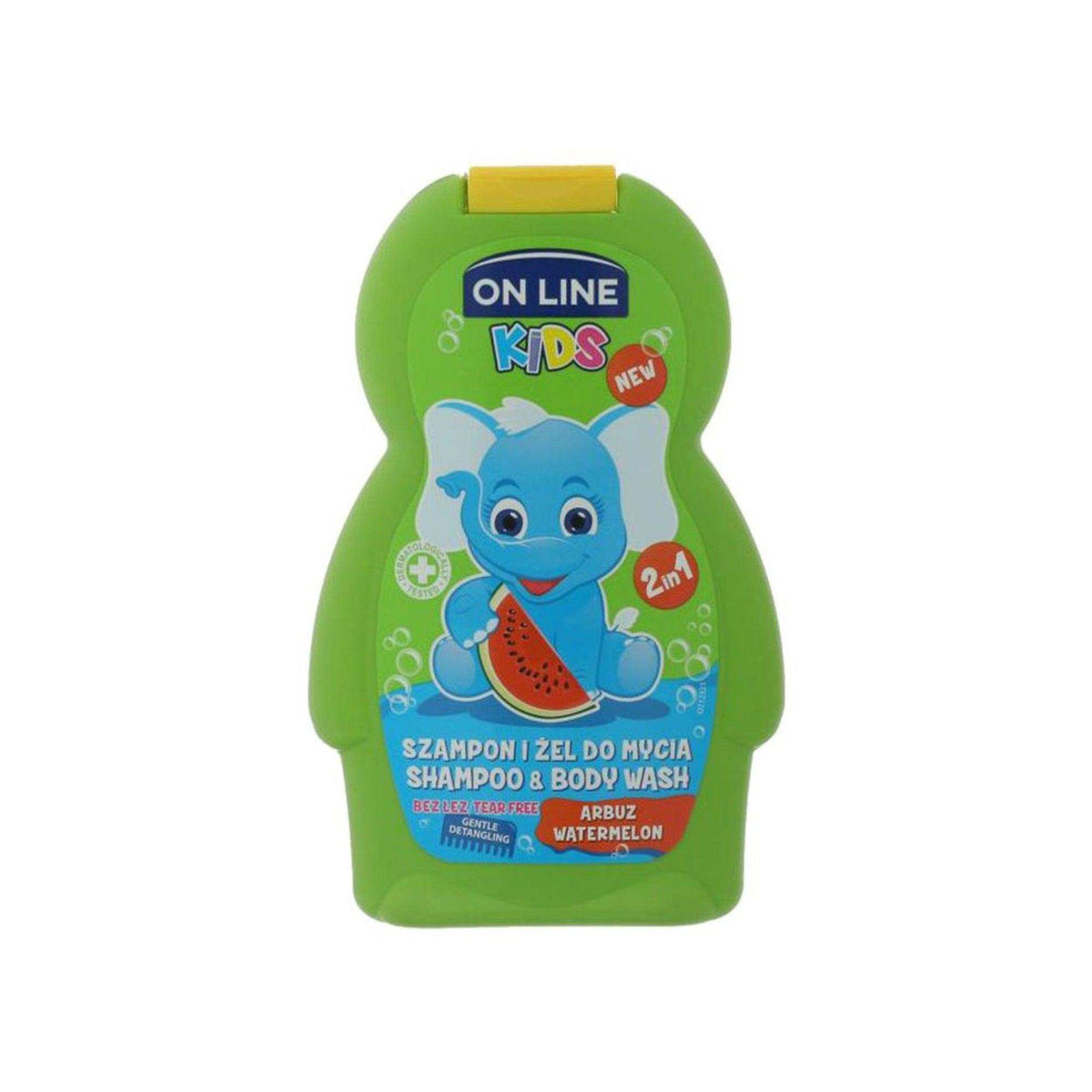 On Line 2 In1 Kids Shampoo And Body Wash With Watermelon - Beauty Bounty