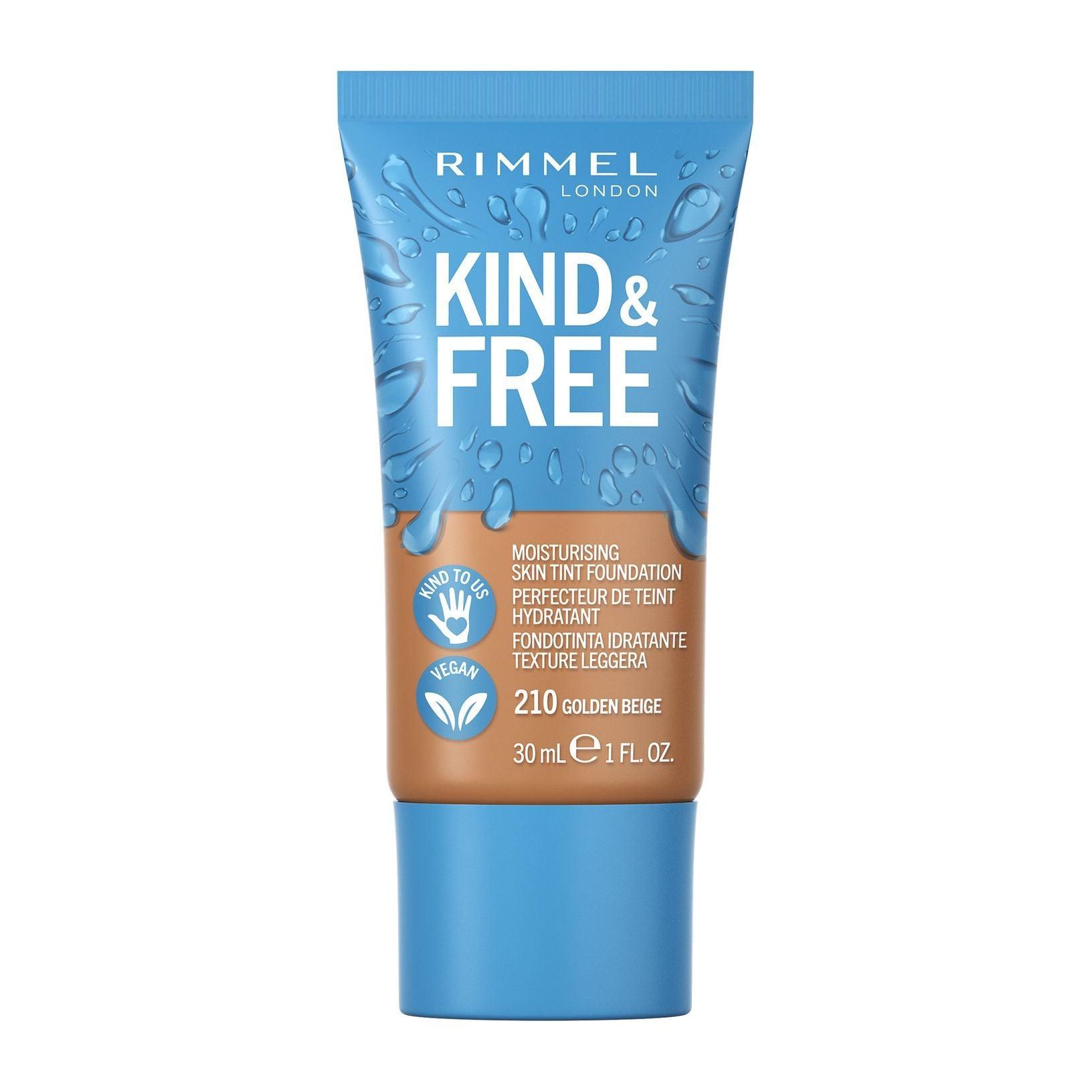 Rimmel London KIND & FREE MOISTURISING SKIN TINT Foundation 30ML GOLDEN BEIGE IV - Beauty Bounty