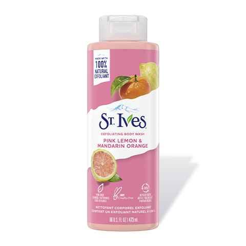 ST.IVES EXFOLIATING BODY WASH PINK LEMON & MANDARIN ORANGE 473 ML - Beauty Bounty