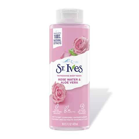 ST.IVES REFRESHING BODY WASH ROSE WATER AND ALOE VERA 473 ML - Beauty Bounty